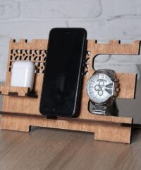 Cell Phone Stand Wooden Docking Station