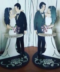Couple Napkin Holder Wedding Table Centerpiece