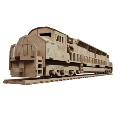 Diesel Locomotive Wooden Train Engine Toy Train