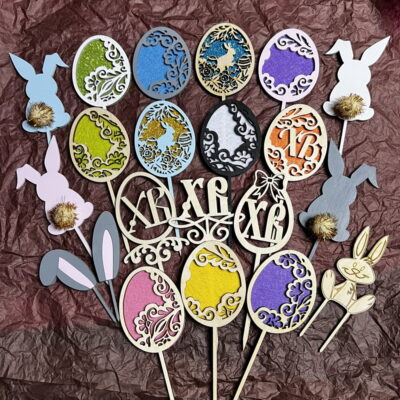 Easter Cake Decorations Bunny Cake Toppers Egg Toppers