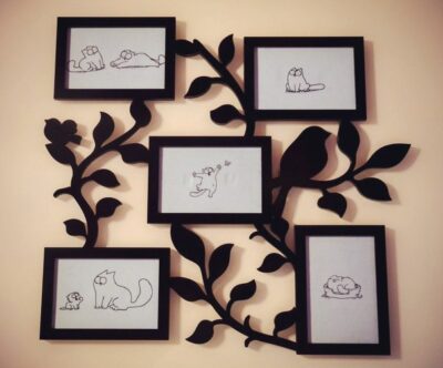 Family Tree With Photo Frames For Laser
