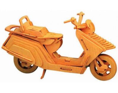 Lambretta Scooter Motorcycle 3D Puzzle Wooden Desktop Model