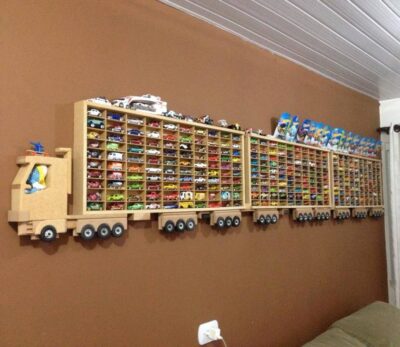 Toy Car Storage Truck Wall Shelf