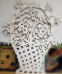 Wooden Flower Basket Home Decoration
