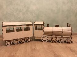 Wooden Gift wrap-lokomotive 3d puzzle
