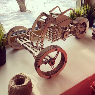 Wooden Plywood Bike 3D Puzzle