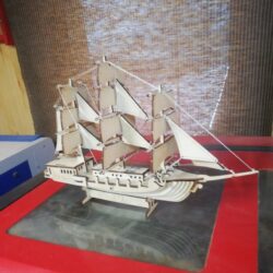 Wooden Sailboat Model Ship