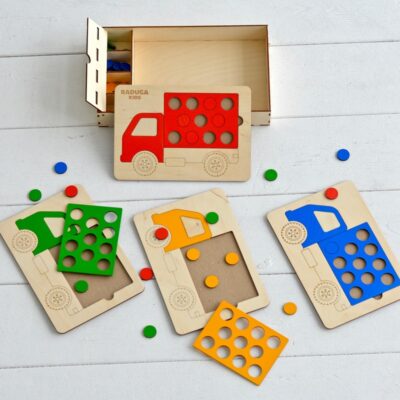 Wooden Shape Puzzles For Toddlers Truck Peg Puzzle