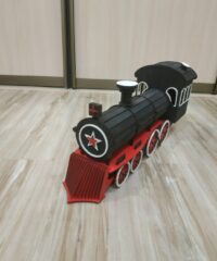 Wooden Train Locomotive Steam Engine 3mm