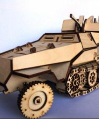 Armored Personnel Carrier APC 3D Model Wooden Toy
