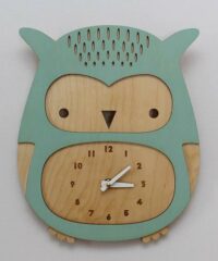 Baby Owl Wall Clock Kids Room