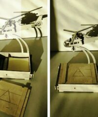 Business Card Holder with Helicopter