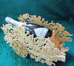 Decorative Carriage Wine Bottle Holder