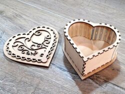 Decorative Heart Box With Lid