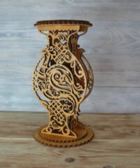 Decorative Vase Wooden Flower Stand