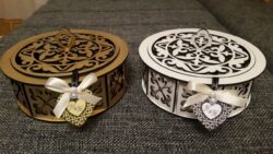Decorative Wooden Round Box Candy Basket
