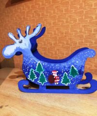 Deer Candy Dish Sleigh Candy Bowl Christmas Table Decoration