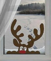 Deer Window Decor