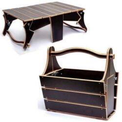 Folding Picnic Table Basket