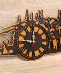 Forest Deer Wall Clock Hunting Wall Decor