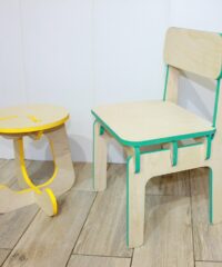 Furniture Children's Stool and Highchair