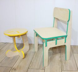 Furniture Children’s Stool and Highchair