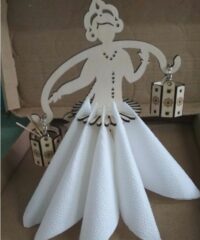 Girl Napkin Holder Decorative Woman Design
