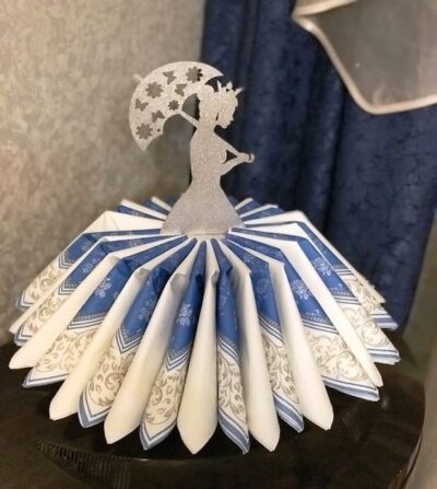 Girl With Crown Napkin Holder