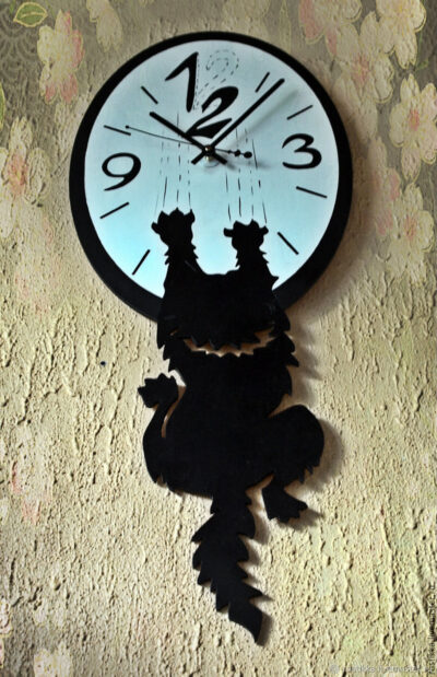 Insolent Cat Wall Clock