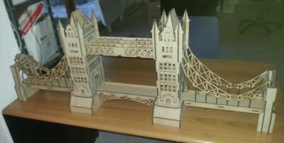 London Bridge 3D Puzzle Model Laser