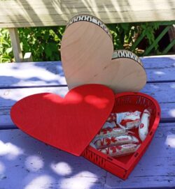Love Box Heart Shaped Chocolate Box