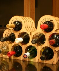 Mini Cellar Small Wine Rack Bottle Holder Storage