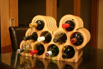 Mini Cellar Small Wine Rack Bottle Holder Storage
