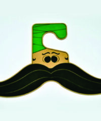 Moustache Clothing Hanger
