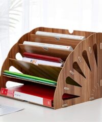 Office Desktop Stationery Rack Letter Magazine File Folder Holder Document Organize