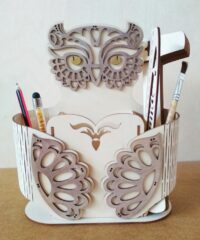 Owl Shape Desk Organizer Pen Holder