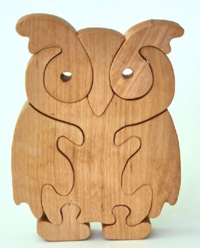 Owl Stand up Wooden Jigsaw Puzzle