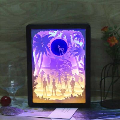 Paper Carving Light Bedroom LED Shadow Lamp