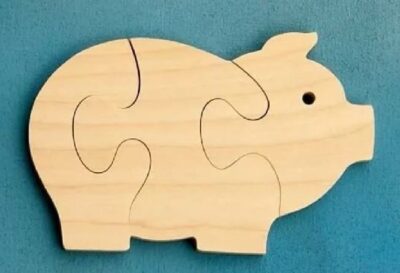 Pig Wooden Jigsaw Puzzle