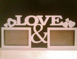 Plywood Decorative Love Frames