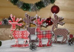 Plywood Deer Christmas Decoration