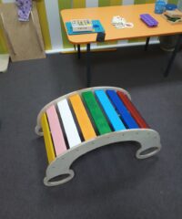 Rocking Chair Rainbow Slide Bridge for Kids