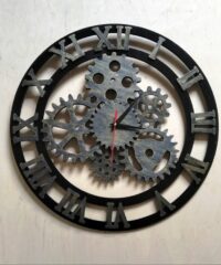 Roman Numerals Gear Clock