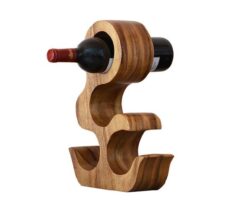 Cat Creative Wood Wine Rack