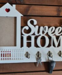 Sweet Home Key Hanger with Fence
