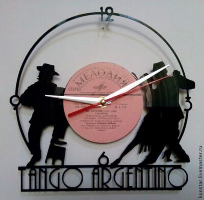 Tango Argentino Vinyl Record Wall Clock
