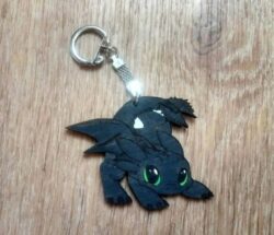 Toothless Keychain Template