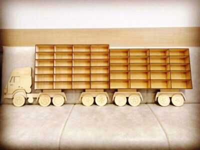 Toy Car Storage Truck Wooden Wall Hanging Rack