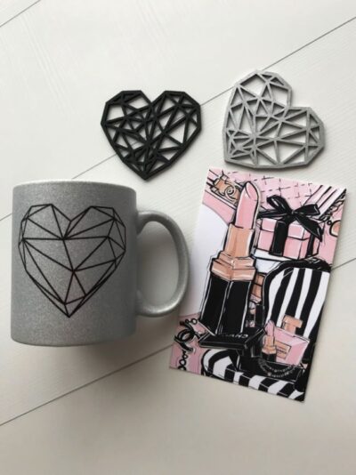 Valentine Heart Shape Coasters