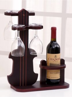Violin Wine Bottle Glass Holder